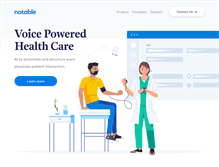 Tablet Screenshot of notablehealth.com